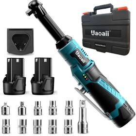 Cp1b0177us Uaoaii 3/8 Inch Extended Electric Ratchet Wrench Set 4 In 40ft-lbs Battery Cordless Rat