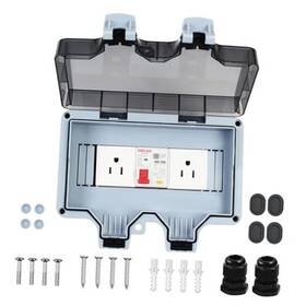 Y0840 Ungroupimo Outdoor Power Outlet With 32a Leakage Protection Ip66 Waterproof 15a 110