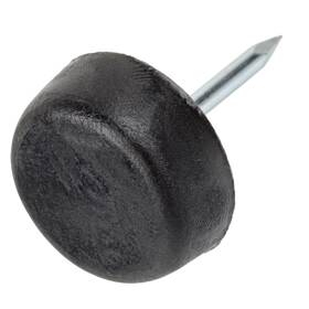 Uniqantiq Hardware Supply 677946445457 Black Non-marking Nylon Furniture Slider Glides - 5/8 Inch Diameter Pack Of 100