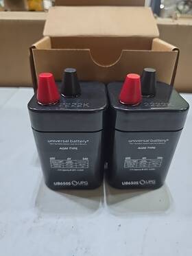 Ub5-6s Universal Power Group Inc 86455 2 New 5 Ah 6 V Lead Acid Battery Batteries