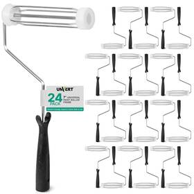 Unvert Pr7-24 7 Inch Paint Roller Frame For Walls Ceiling On All Surfaces 4-wire Cage Fra