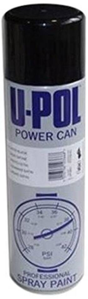 Up0801-st50 Up U-pol Up0801 Power Can Premium Aerosol Satin Black 500 Ml