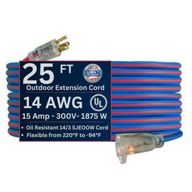 98025 Usw Us Wire And Cable 14/3 Gauge Extreme Cold Weather Extension Cords
