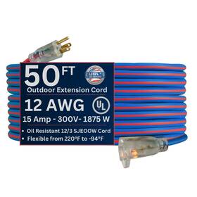 99050 Usw Us Wire And Cable 12/3 Gauge Extreme Cold Weather Extension Cords
