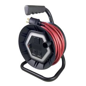 Lpr-050-14v2ch Usw 50ft Cord Reel With 550 Lumens Led Light