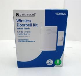 Utilitech 058219199749 White Wireless Front Back Doorbell Kit Missing Hardwear