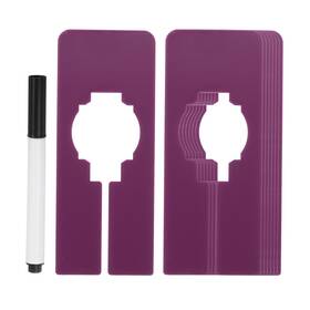 Uxcell 634149917914 8pcs Clothes Dividers Clothing Rack Rectangle With Marker Pen Purple Uxcell 634149917914 8pcs Clothes Dividers Clothing Rack Rectangle With Marker Pen Purple