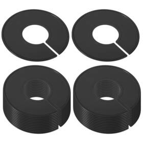 Uxcell 634149918003 24pcs Clothes Dividers Clothing Rack Size Round Separator Black