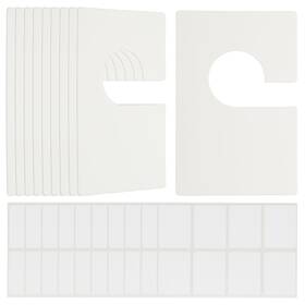 Uxcell 676766766339 16 Pack Clothes Dividers Blank Clothing Rack Size Sorting Reusable White