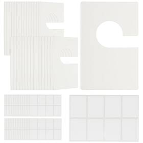 Uxcell 676766766407 32 Pack Clothes Dividers Blank Clothing Rack Size Sorting Reusable White