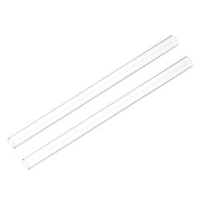 Uxcell 678202807422 2pcs Rigid Round Clear Tubing 13mm 1/2 Inch Id X 16mm 5/8 Od 1ft 305mm Length