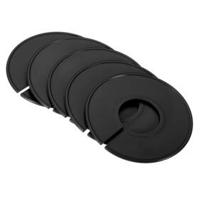 Uxcell 723115559026 12pcs Clothes Dividers Clothing Rack Size Round Separator Black