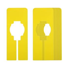 Uxcell 724117237479 10pcs Clothes Dividers Clothing Rack Rectangle Separator Yellow