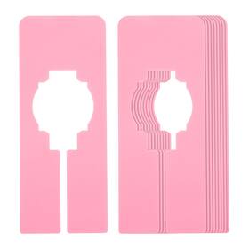 Uxcell 724117237516 10pcs Clothes Dividers Clothing Rack Rectangle Separator Pink