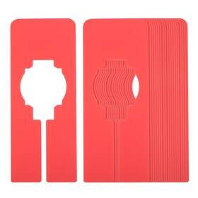Uxcell 724117237608 20pcs Clothes Dividers Clothing Rack Rectangle Separator Red