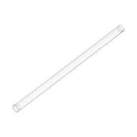 Uxcell 747709015323 2pcs Pc Rigid Round Clear Tubing 12mmx13mmx240mm Storage Tube With Lids