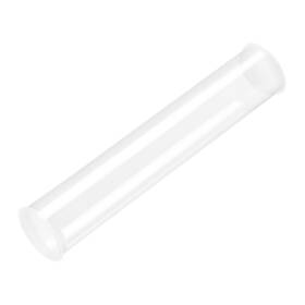 Uxcell 747709015385 2pcs Pc Rigid Round Clear Tubing 41.6mm X 43mm 250mm Storage Tube With Lids