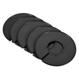 Uxcell 782685771818 20pcs Clothes Dividers Blank Round Clothing Wardrobe Size Separators Black