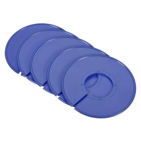 Uxcell 782685771863 10pcs Clothes Dividers Blank Round Clothing Wardrobe Size Separators Blue