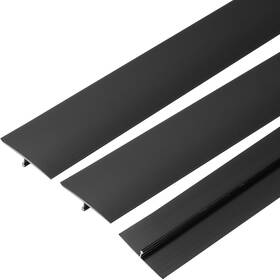 A24061300ux0519 Uxcell 3 Pcs Aluminum T Molding Floor Transition Strip 1.6 Inch X3 Ft Black