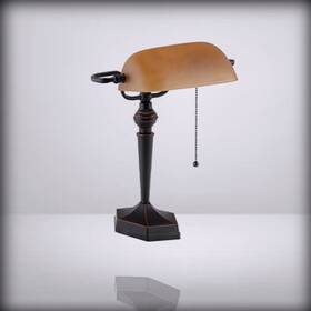 8cavs91045brz V-light Desk Lamp Led For Table Home Antique Bronze 6.5 X