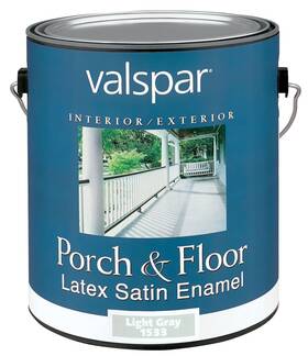 027.0001533.007 Valspar Satin Light Gray Floor And Patio Coating 1 Gal
