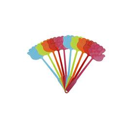 Valuehall 732046925602 10 Pack Fly Swatter Multi-colors Plastic Handle V7023