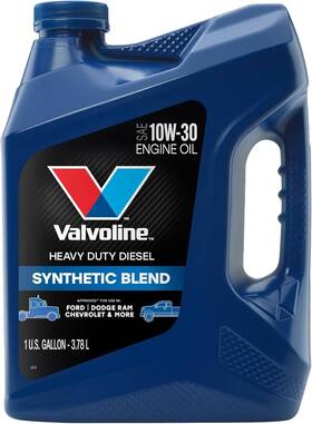 Valvoline 074130075108 Heavy Duty Synthetic Blend 10w-30 Diesel Engine Oil 1 Ga Case Of 3