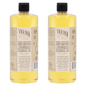 Varina 810115103141 Liquid Soap - Organic Castile Lemongrass 32oz
