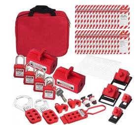 5345435 Vevor 47-pieces Electrical Lockout Tagout Safety Kit With Case Bundle