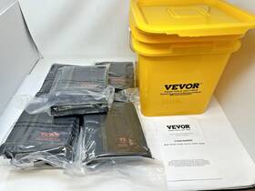 Fb-01005 Vevor 5 Pack Water Barriers For Flooding In Plastic Bucket 10ft X 6in Dam Bags