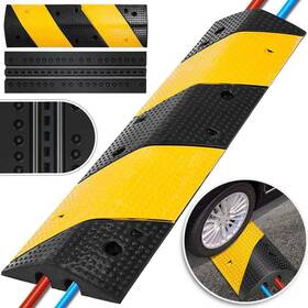 Gxb1g3ftzhhxwjsd1v0 Vevor 35.4 Inch X11.8 X2.4 2-channel Cable Protector Ramp 22 046 Lbs Load 1-pack