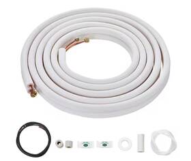 Kdljgtj14inc1kxrqv0-250211 Vevor 25ft Mini Split Line Set 1/4 Inch And 3/8 O. D Copper Pipes Tubing - Nob