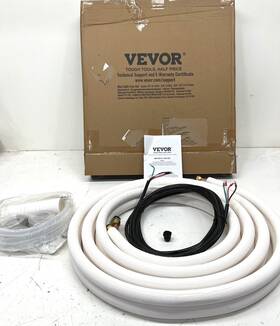 Kdljgtj14incgqzoxv0 Vevor 16 Ft. Mini Split Line Set 1/4 Inch And 1/2 O.d Copper Pipes Tubing