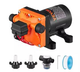 Mgddgmbyc12v3p31gv0 Vevor Diaphragm Pump 3.5 Gpm 12v 6ft Height Water Submersible Pump-nob