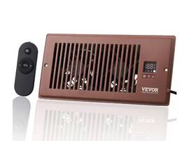 Zcztqfsz410inlo5bv5 Vevor Register Booster Fan Fits 4 Inch X 10 Holes Brown