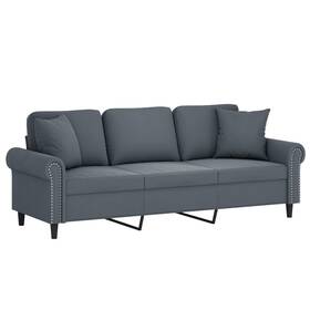 3200955 Vidaxl 2-seater Sofa With Throw Pillows Accent Loveseat For Living Room Velvet