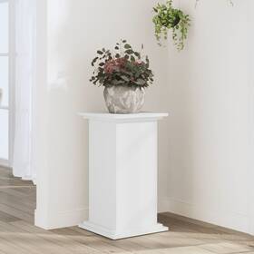 852960 Vidaxl Plant Stand White Engineered Wood Medium Minimalistic