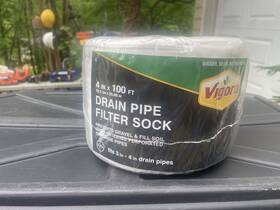 84-04ds-100 Vigoro 4 Inch X 100 Drain Pipe Filter Sock/ Sleeve Filtration New