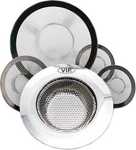 Vip Home Essentials 062823836600 Stainless Steel Sink Strainer Set- 5 Pieces Fits Most Kitchen Bathroom