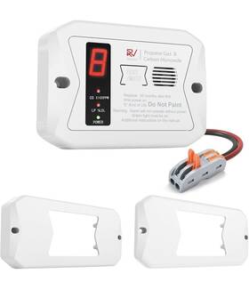 R501 Vitite Rv Propane Gas Detector Propane/lp Alarm Dc 12v - 85db White