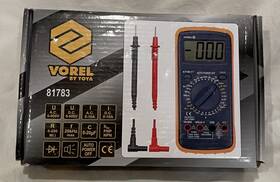 81783 Vorel By Toya Portable Ac/dc Ammeter Voltmeter Ohm Voltage Digital Multi Tester