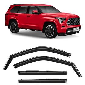 200556 Voron Glass In-channel Extra Durable Rain Guards For Toyota Sequoia 2023-2025 Window Def