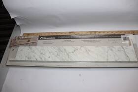 6696-43 Vt Dimensions Formica Laminate Kitchen Countertop End Cap Off-white