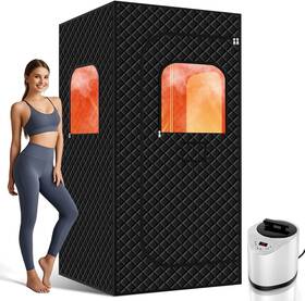 F-s-01 Vxgdoe Sauna Box Portable For Home Full Size Steam Tent With 3l 1200w