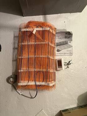 81020961 Watts Suntouch Heated Tapemat Kit 2ftx40ft Electric Floor Heating 80 Sq Ft With Thermostat