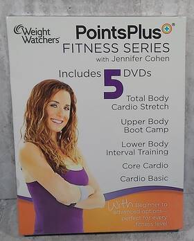 Weight Watchers Pointsplus 11502 Fitness Series 5 Dvd Set Jennifer Cohen Workout New