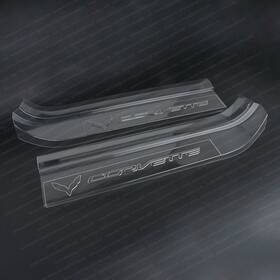 B01irjqueu West Coast Corvette Clear Door Sill Protectors C7 Stingray Z51 Z06