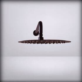 Coshr1200-12 Westbrass 12 Round Thin High Pressure R Oil Rubbed Bronze 1 Pac