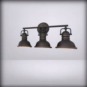 6116200 Westinghouse Boswell Vintage-style Three-lig Oil-rubbed Bronze 3-light